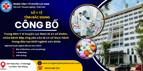 Bản công bố cơ sở khám bệnh , chữa bệnh đáp ứng yêu cầu là cơ sở thực hành trong đào tạo khối ngành sức khoẻ